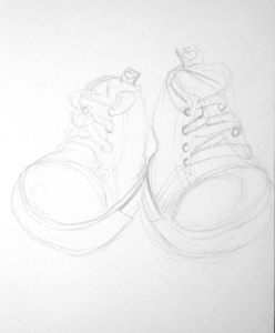 Tiny Scribbly Shoes